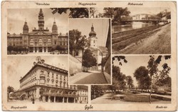 C - 258 printed postcard Győr - details 1940 (barasits photo)