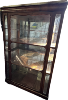 Biedermeier glass display case, made of wood, in good condition.
