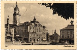 C - 261 printed postcard Pécs - Széchenyi Square 1938 (weinstock photo)