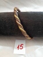 Copper vintage bracelet. 6 X 0.8 cm.