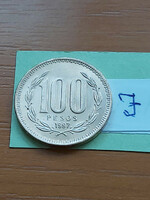 Chile 100 pesos 1997 aluminum bronze, #j