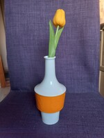 Ritka formájú Hollóházi váza különleges dekorral