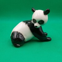 Rare collectible Lomonosov porcelain panda figure in beautiful, flawless condition.
