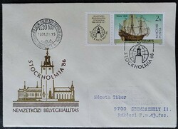Ff3787 / 1986 Stockholm stamp ran on fdc