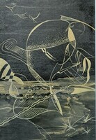 Signed early abstract picture from 1957! Unidentified mark - Austrian or German artist, reeck?