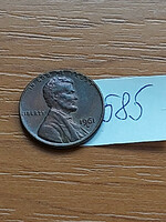Usa 1 cent 1961 d, copper-zinc, abraham lincoln 585