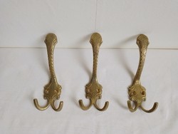 Set of 3 copper hangers, 16 cm