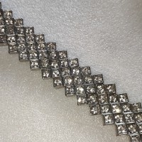 Használt szép állapotú kristály chokker 30 +15cm