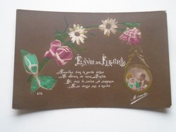 D201683   Régi képeslap  Virágok,  Mimosa  1910k