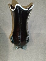 Czech burgundy vase 27 cm