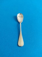 Silver soft-boiled egg eating spoon