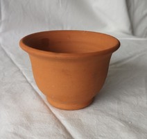 Brown unglazed ceramic bowl 5.5 cm