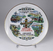 1Q545 British Columbia porcelain decorative plate 20.5 Cm