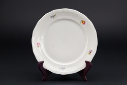 Zsolnay porcelán lapos tányérok, különbözőek, 5 darab, régiek, jelzettek.