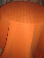 Orange bed linen