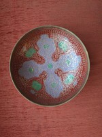 Painted copper centerpiece, serving bowl 20 cm