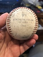 Vintage baseball from the 50s, leather, easton.
