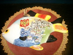 Ceramic fish wall dish montenegro