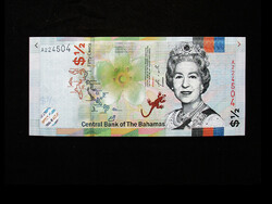 Unc - 1/2 dollar - bahamas - islands - 2019 - with the image of Elizabeth II!