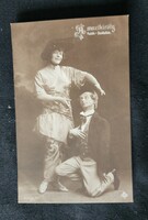 Cca. 1913 FEDÁK SÁRI DÍVA PRIMADONNA + SZABOLCS ERNŐ FOTÓLAP " MOZIKRÁLY " Strelisky fotó