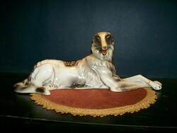 Large greyhound dog 12 cm tall, 23/11 cm