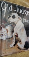 Old Judge Tobacco bulldog lemez kèp