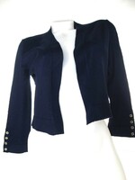 Original tommy hilfiger (s) Elegant 3/4 Sleeve Women's Night Navy Blue Cardigan Veddfelke Top