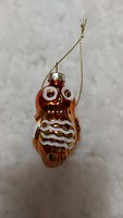 New glass Christmas tree ornament owl