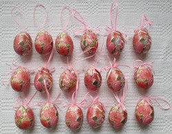 Húsvéti papír bevonatos tojás dekoráció tojásfa kellék virág mintával