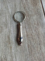 Nice old silver-plated magnifying glass v. (9.2X3.2cm)
