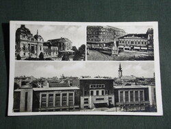 Postcard, Novi Sad, mosaic details, Levente home, Szentáromság square, statue 1942