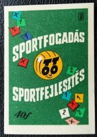 Gy178 / 1961 sports betting match label