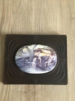 Fábián Rózsa  fürdőző nők ,hollóházi porcelán kép.