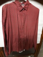 New, co woman brand, size m, long-sleeved, patterned top.