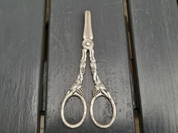 Beautiful extremely thick silver-plated Swedish scissors