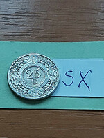 Netherlands Antilles 25 cents 1991 steel nickel plated sx
