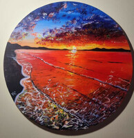 Sunset painting-50 cm