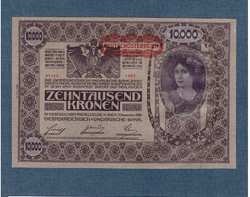 10000 Korona 1918 ef deutscösterreich ornamentation back cover second edition