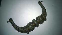 Antique drawer pull, sturdy, solid piece, m 9 cm