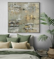 Andrea elek - green jasper - abstract painting - 100x100 cm