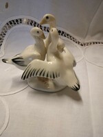 Porcelain bird trio