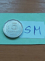 Argentina 5 centavos 1972 alu. Sm