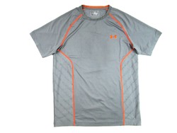 Original under armor (m / l) sporty short-sleeved men's gray sports top