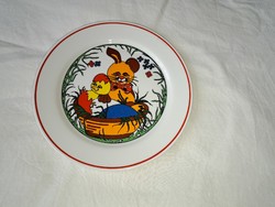 Húsvéti mesetányér - Zsolnay porcelán 19 cm