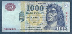 1000 Forint 2000DB  sorozat MILLENNIUM