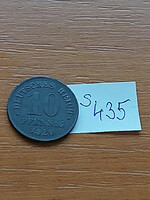 German Empire deutsches reich 10 pfennig 1920 zinc, ii. William s435