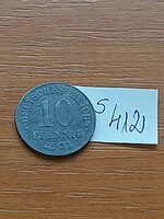 German Empire deutsches reich 10 pfennig 1921 zinc, ii. William s412