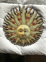 Sun and the moon - wall decoration made of wood (gard)