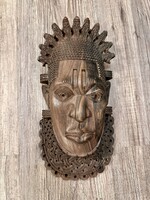 Afrikai kézzel faragott ünnepi maszk