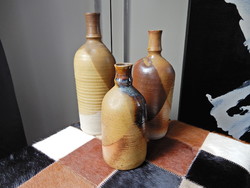 Régi német Irmi Steinbrenner Studio mázas kerámia vázák szettben﻿